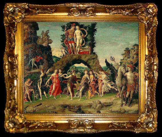 framed  MANTEGNA, Andrea The Court of Mantua (detail) g, ta009-2